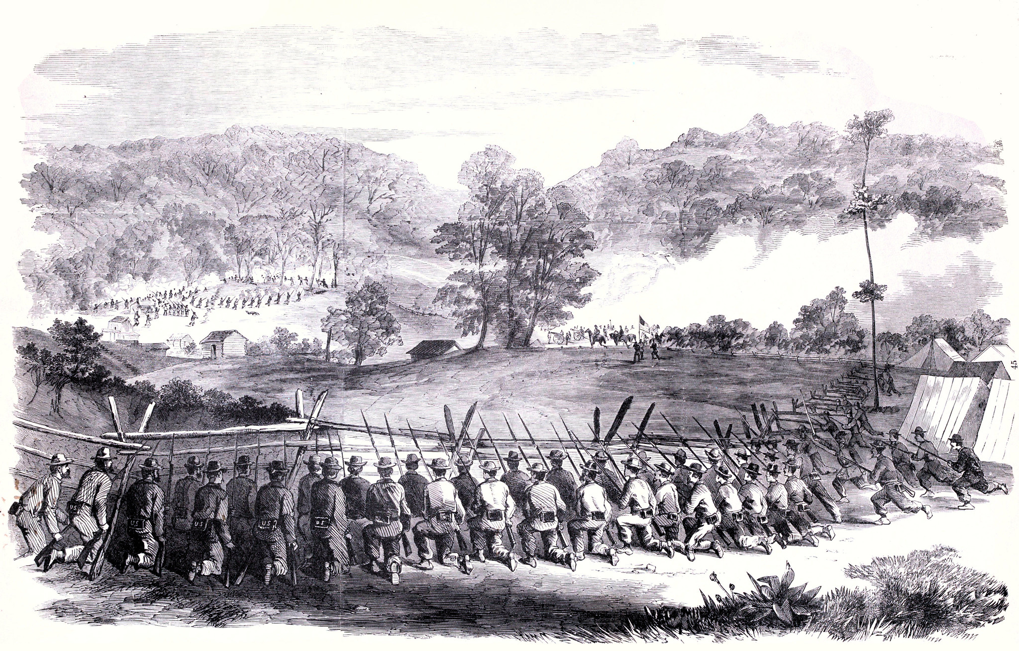 Engagement at Bealington, Va., Between Ohio and Indiana Regiments and a Detachment of Georgia Troops