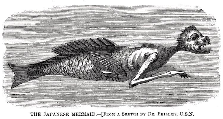 The Japanese Mermaid, Harper's Weekly, February 4, 1860