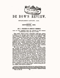 De Bow's Review, September 1866