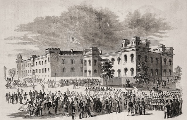 The Government Arsenal in Charleston, S. C., Guarded by Detachments of the Washington Light Infantry – From a Sketch by our Special Artist