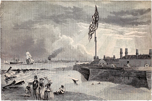 Fort Moultrie (Sullivan’s Island).   Charleston, South Carolina in the Distance — Harper’s Weekly, November 17, 1860
