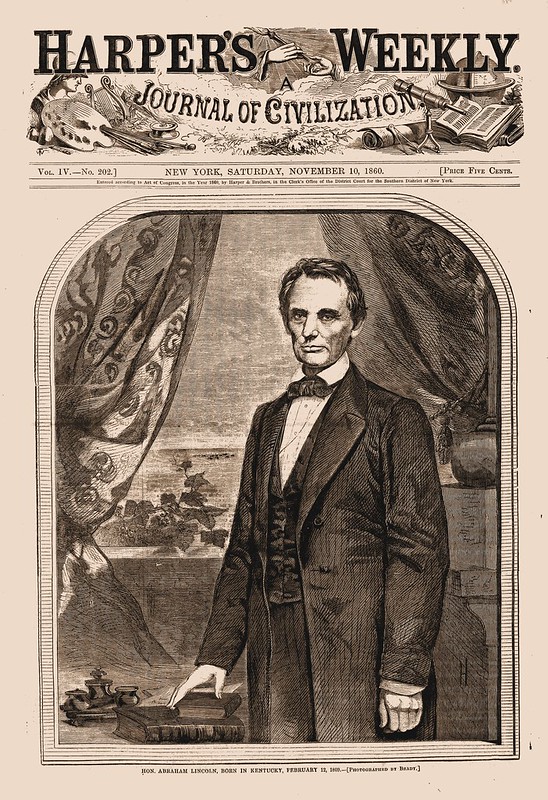 Lincoln on the Front Page of Harpers Weekly, November 10, 1860