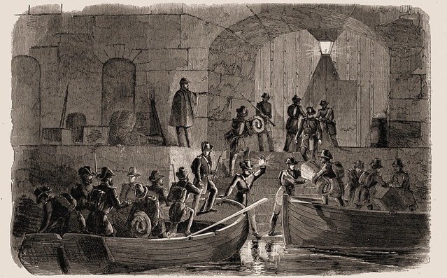 Entry of Major Anderson's Command into Fort Sumter on Christmas Night, 1860