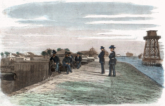 View of the Ramparts of Fort Moultrie, Charleston Harbor, S. C—from a Photograph by __ Luce, Esq.