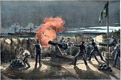Firing on the 'Star of the West' from the South Carolina Battery on Morris's Island, January 9, 1861