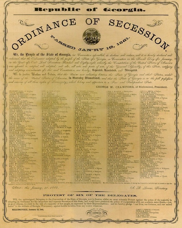 Georgia Ordinance of Secession[4]