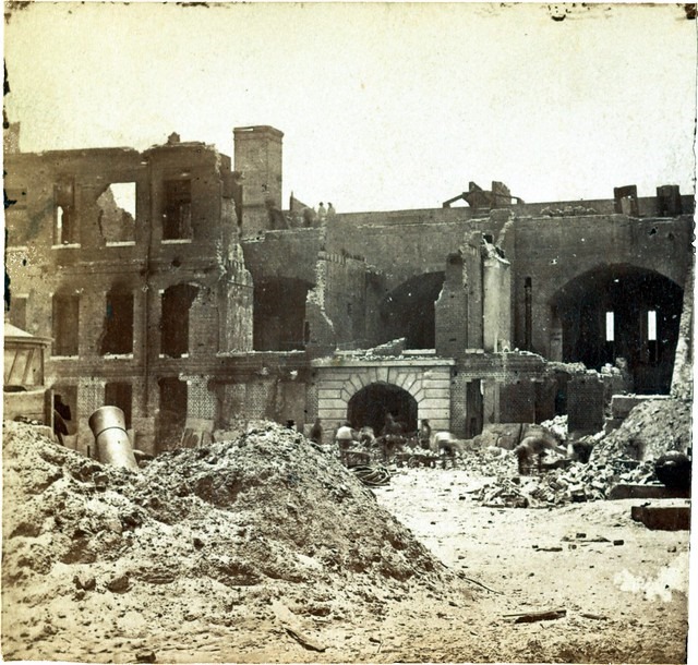 Interior Sumter the day after Major Anderson left, April 1861