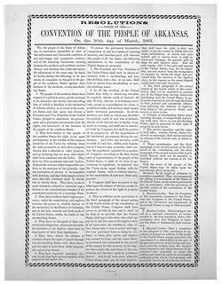  Resolutions passed by the Convention of the People of Arkansas on the 20th day of March 1861