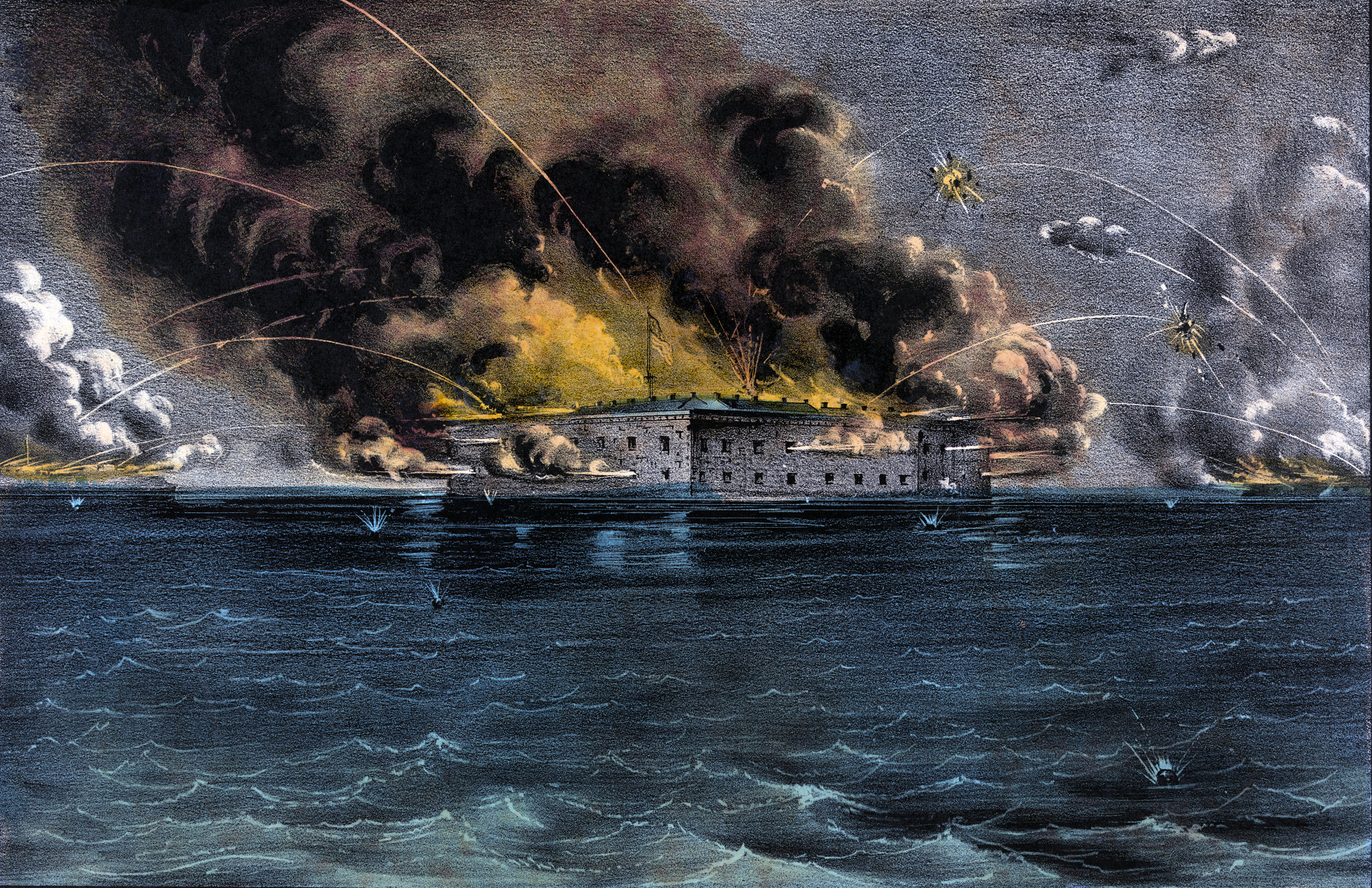Bombardment of Fort Sumter, Charleston Harbor; 12th & 13th of April, 1861
