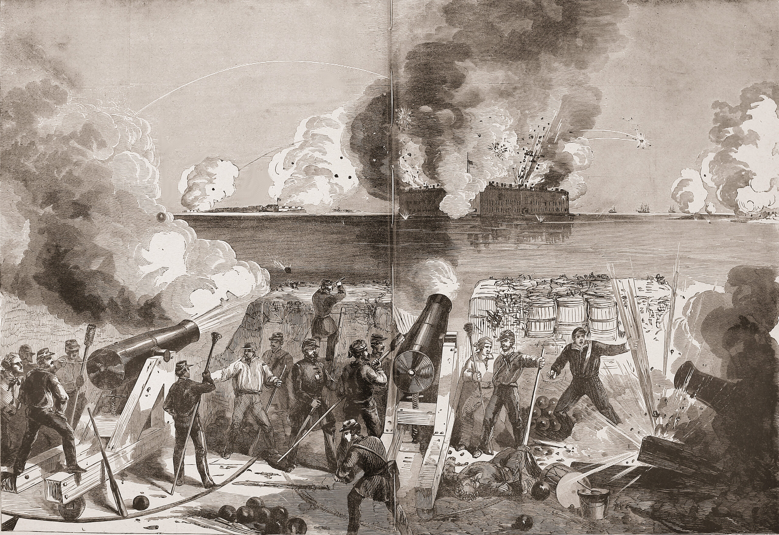 Bombardment of Fort Sumter by the Batteries of the Confederate States, April 13, 1861