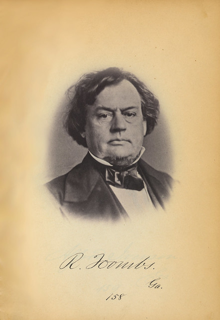 Georgia Senator Robert Toombs, 1859