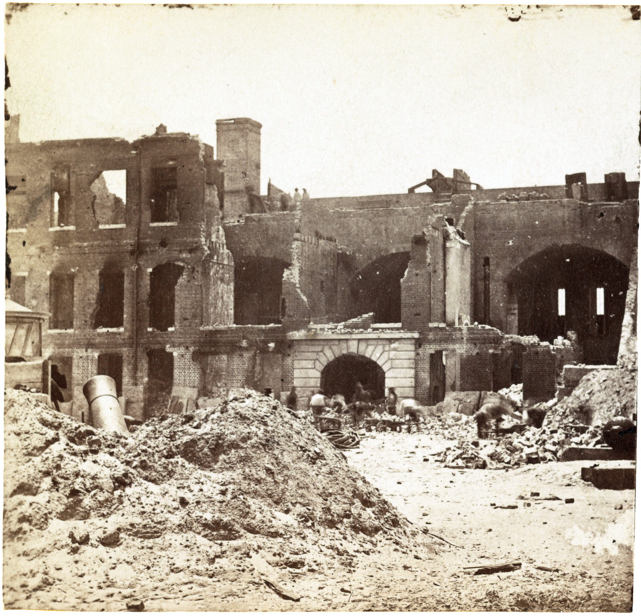 Interior Sumter the day after Gen. Anderson left, April 1861