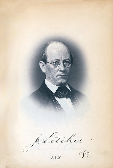 Title: John Letcher, Representative from Virginia, Thirty-fifth Congress, half-length portrait]