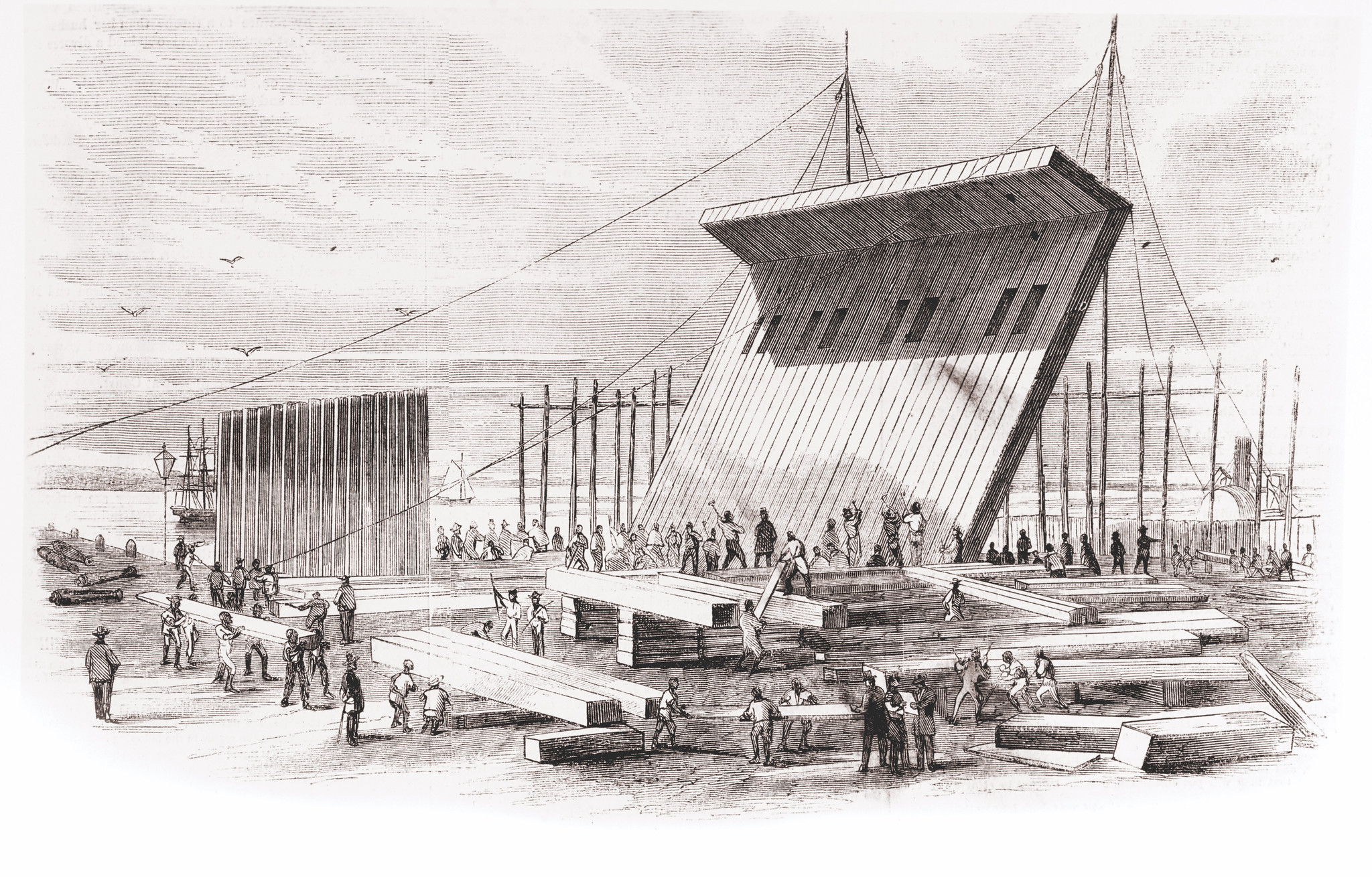 Construction of the Floating Battery at Charleston