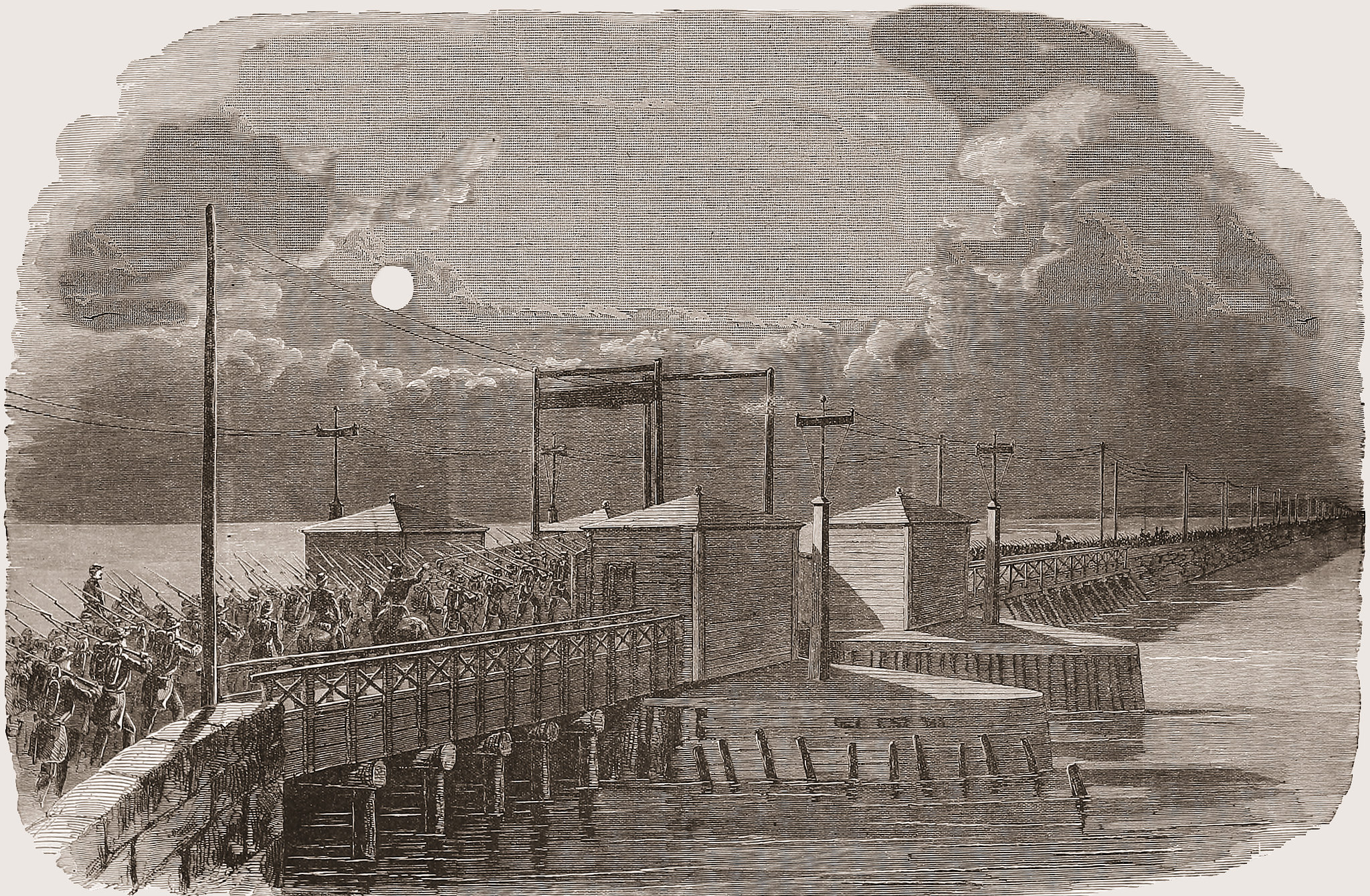 The Advance Guard of the Army of the United States Crossing the Long Bridge Over the Potomac, May 24, 1861