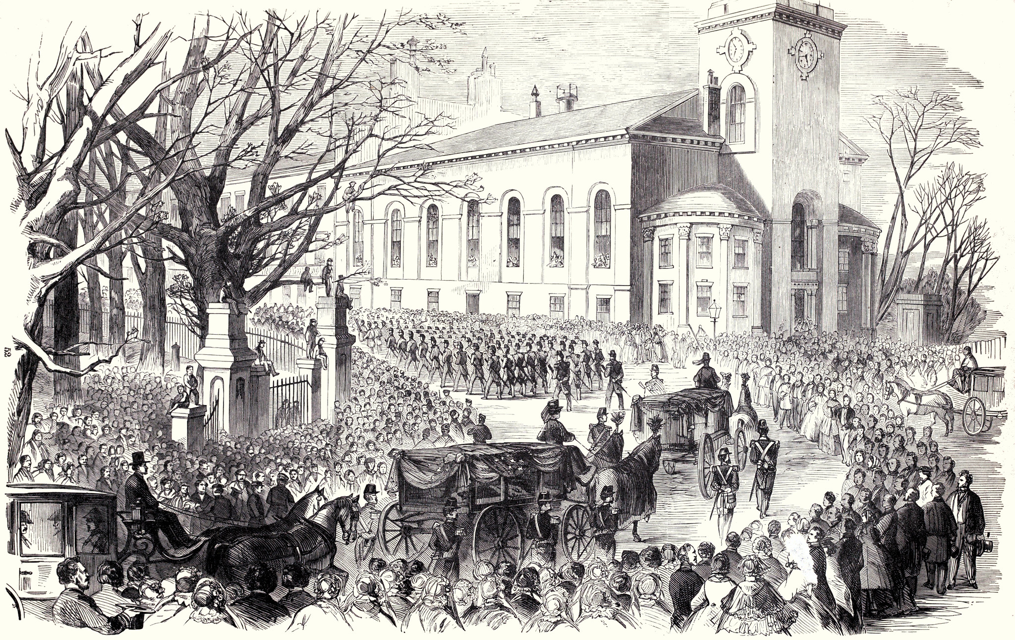 The Funeral Cortege, at Boston, Mass., of the Sixth Massachusetts Soldiers Killed at Baltimore