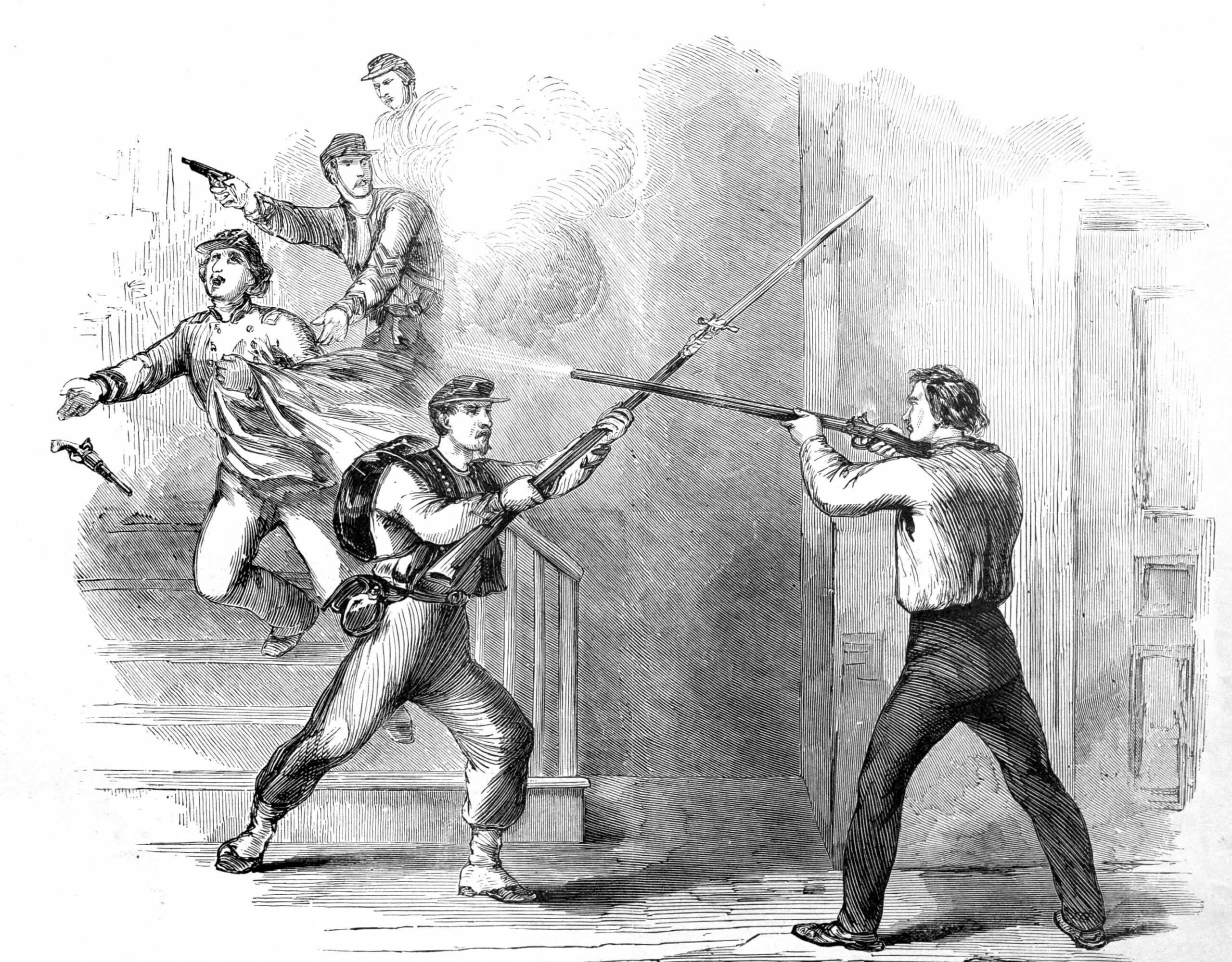 The Murder of Colonel Ellsworth at the Marshall House, Alexandria, Va., May 24th, 1861