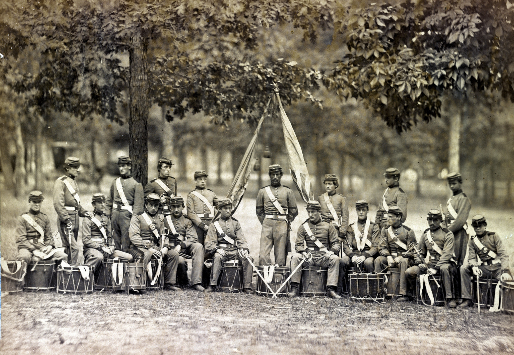 Drum Corps, 8th New York State Militia, Arlington, Va., June, 1861