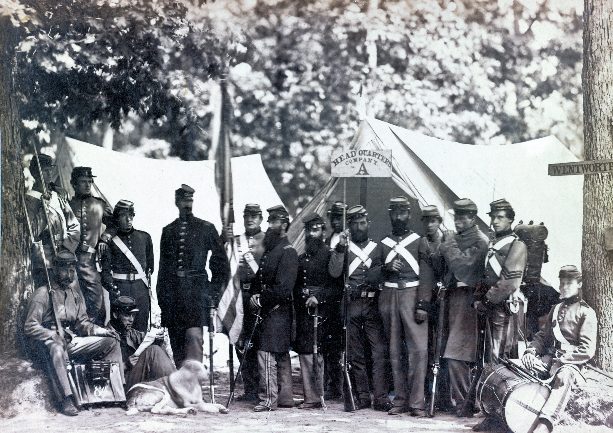 Group of Co. A, 8th New York State Militia, Arilington, Va., June, 1861