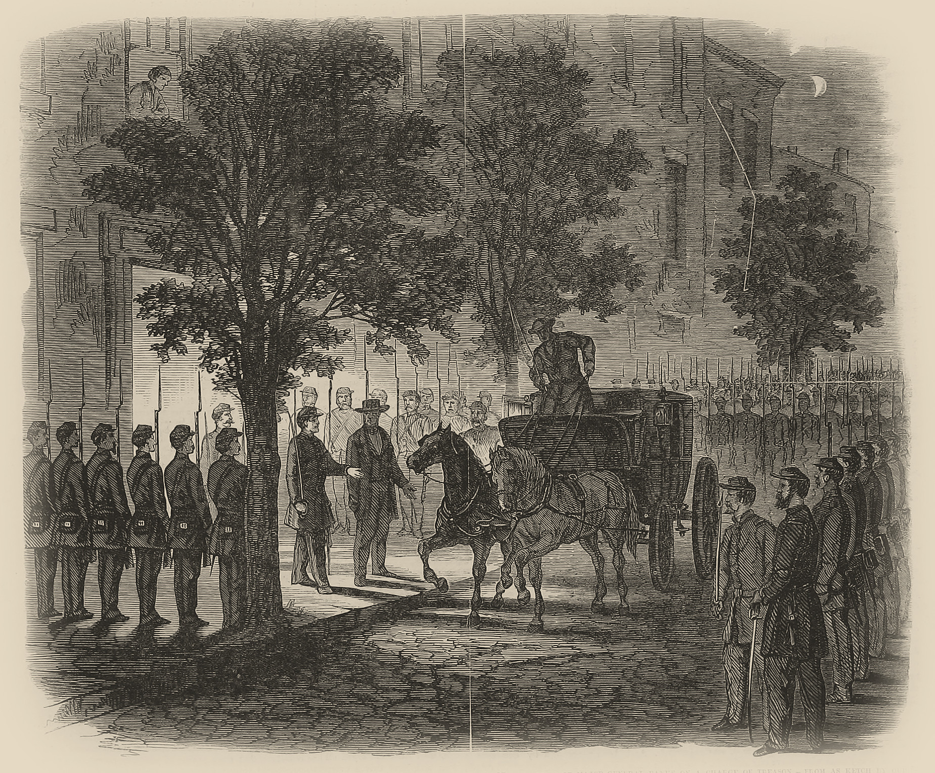 Arrest of Marshall Kane, at his House in Baltimore, at Three O'clock A. M., on Tuesday, June 27, by Order of Major-General Banks on a Charge of Treason