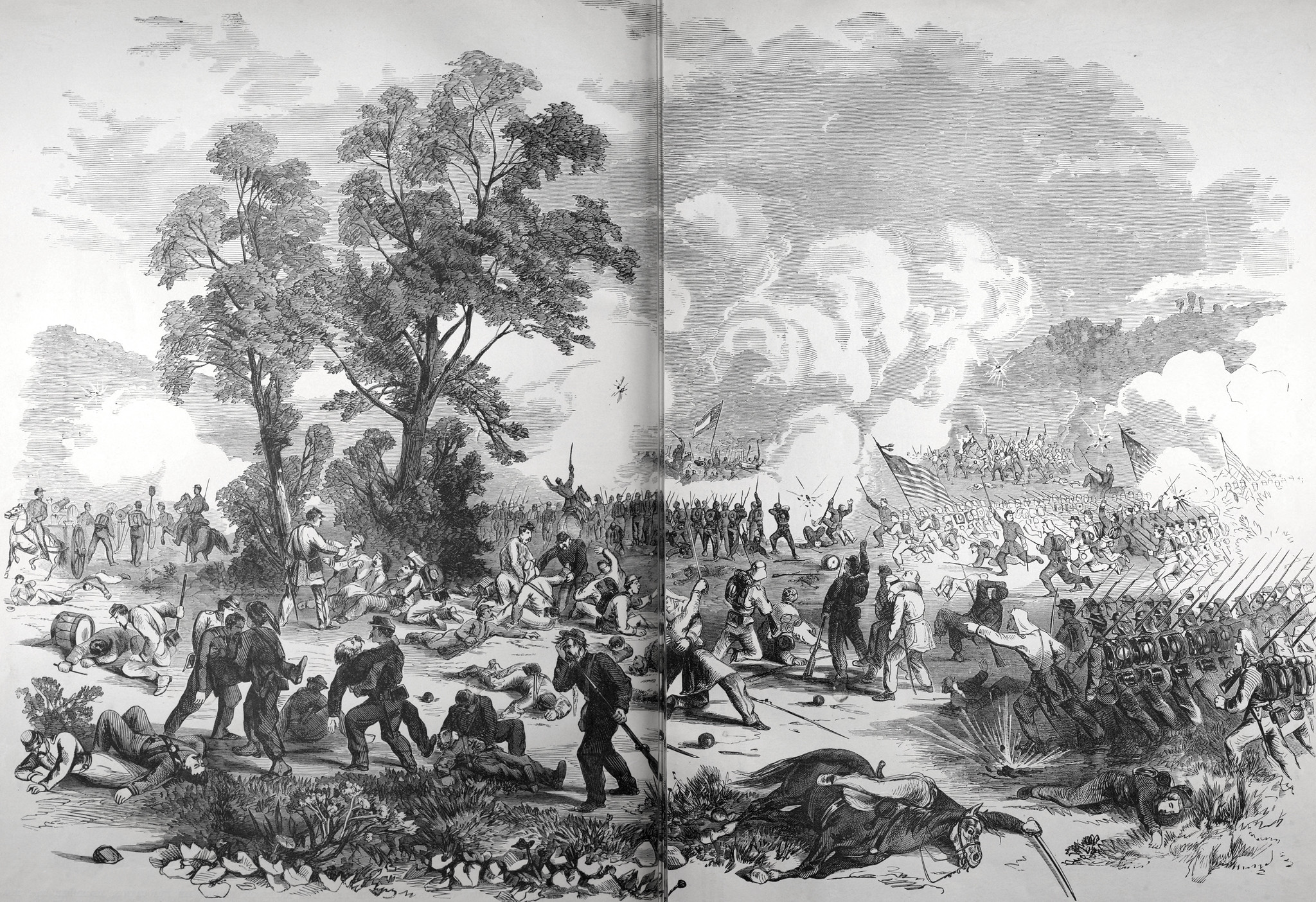 Battle of Bull Run, Va., July 21st, 1861, Between the Federal Army, Commanded By General McDowell, and the Confederate Army, Commanded by Generals Beauregard and Johnston.