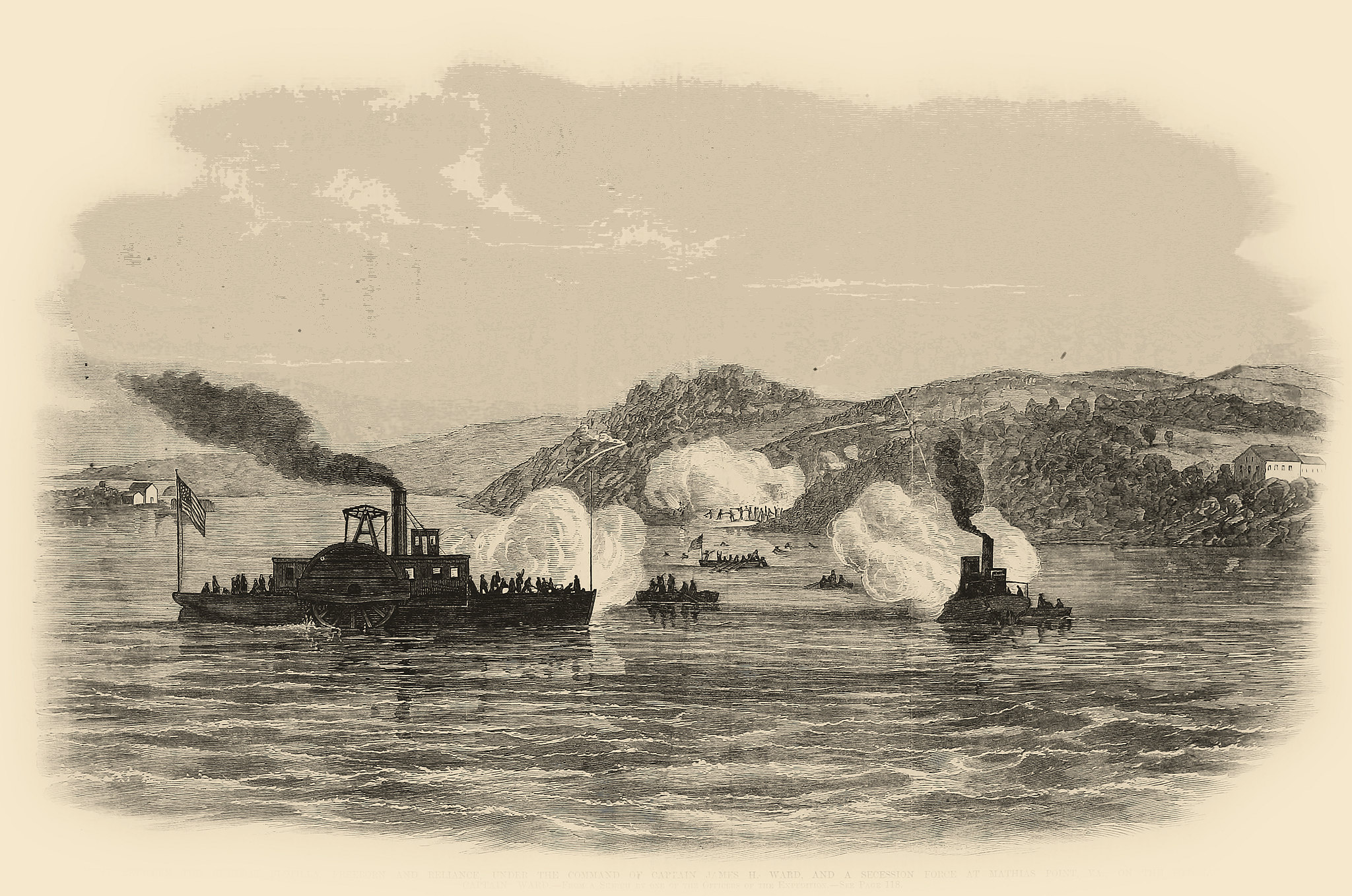 Engagement at Mathias Point— Death of Captain Ward