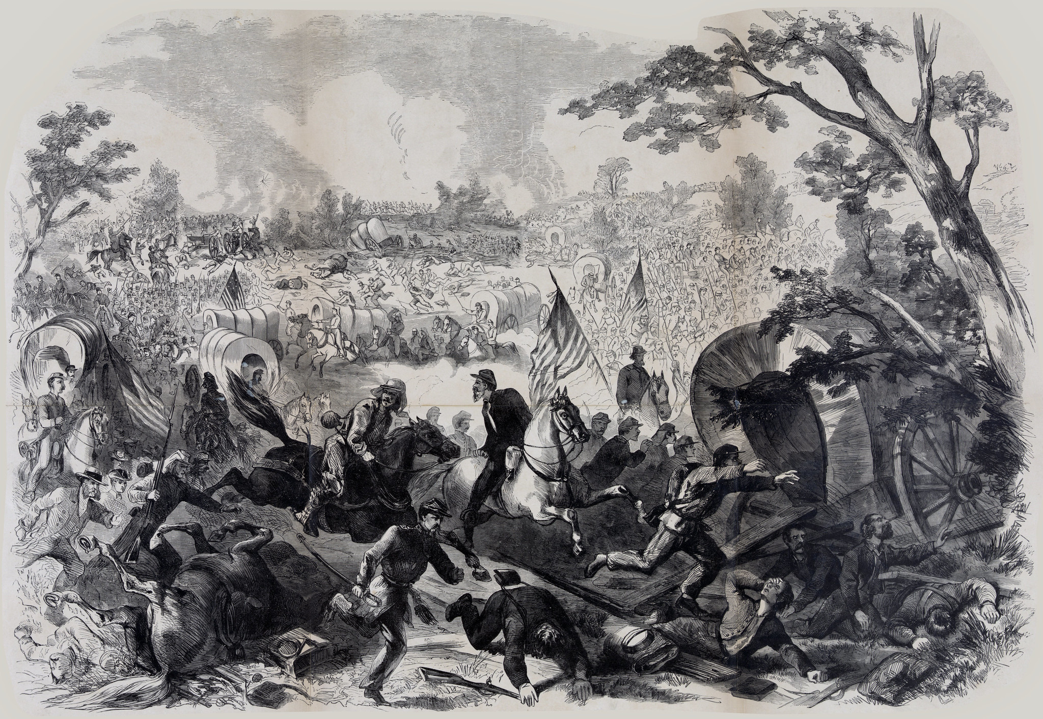 The First Battle of Bull Run, Va., Sunday afternoon, July 21, 1861