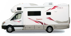 Class C motor home based on Dodge Sprinter - drawing